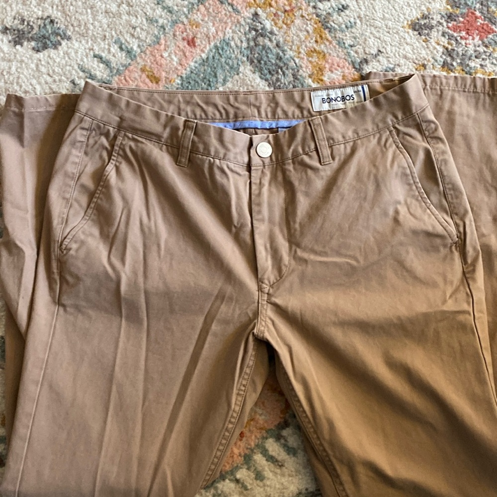 Men’s Bonobos Washed Chinos- Hemmed 33x29